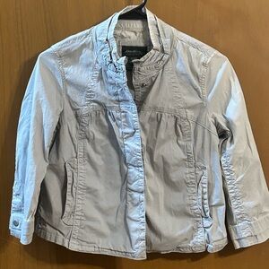 Eddie‎ Bauer XS Gray Snap Jacket